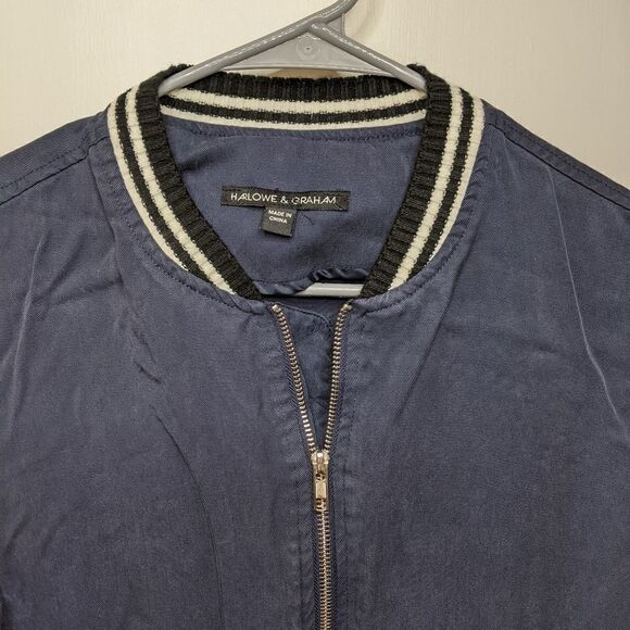 Harlowe & Graham Navy & black little zip-up - Picture 4 of 8